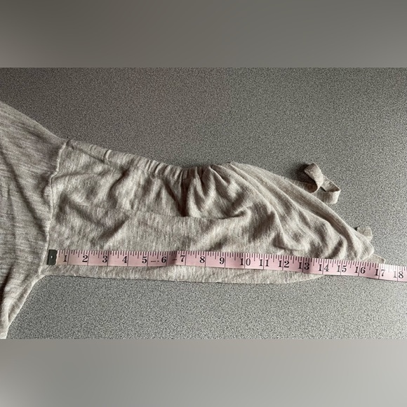 Trouvé Heathered Neutral Tone Open Cardigan Thin Knit Sweater Size M/L - Picture 9 of 9